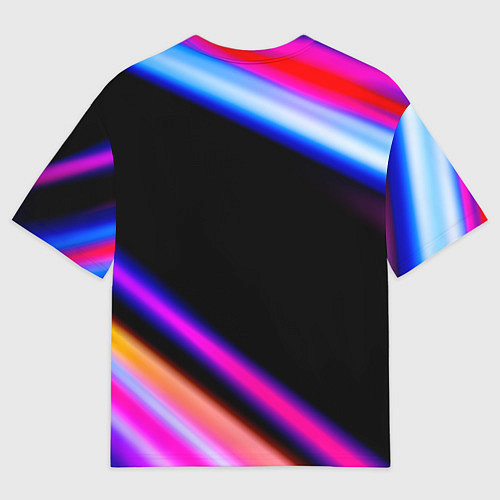 Мужская футболка оверсайз Skoda Speed Lights / 3D-принт – фото 2