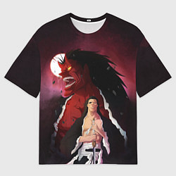 Футболка оверсайз мужская Зараки Кенпачи, цвет: 3D-принт