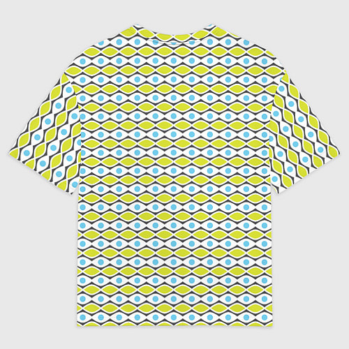Мужская футболка оверсайз Геометрия абстракция / 3D-принт – фото 2
