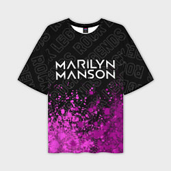 Мужская футболка оверсайз Marilyn Manson Rock Legends