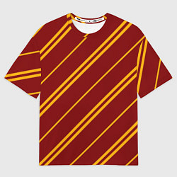 Мужская футболка оверсайз Золотые полосы