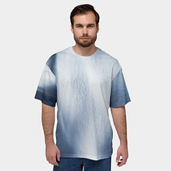 Футболка оверсайз мужская Абстрактный пепел - Серый, цвет: 3D-принт — фото 2
