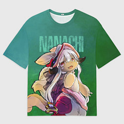 Мужская футболка оверсайз Made in Abyss аниме Наначи