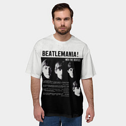 Футболка оверсайз мужская With The Beatles Битломания, цвет: 3D-принт — фото 2