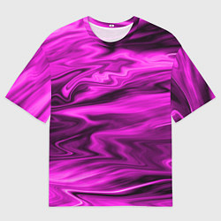 Мужская футболка оверсайз Розово-пурпурный закат