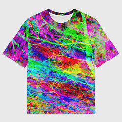 Мужская футболка оверсайз Пожар в лесу