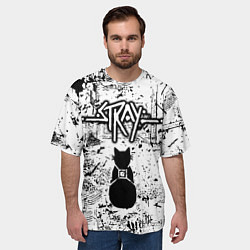 Футболка оверсайз мужская STRAY Cyberpunk, цвет: 3D-принт — фото 2