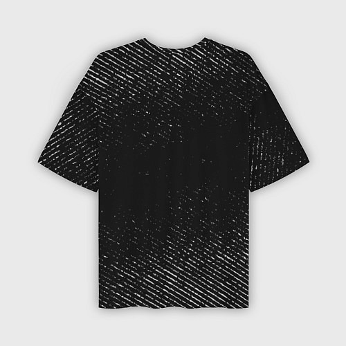 Мужская футболка оверсайз Daewoo с потертостями на темном фоне / 3D-принт – фото 2