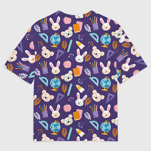 Мужская футболка оверсайз Коалы и зайки / 3D-принт – фото 2