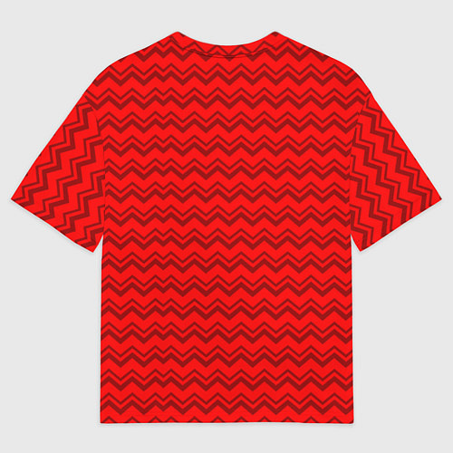 Мужская футболка оверсайз Флаг СССР серп и молот / 3D-принт – фото 2