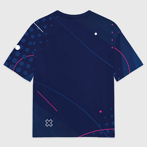 Мужская футболка оверсайз Символ Quake и надпись best game ever / 3D-принт – фото 2