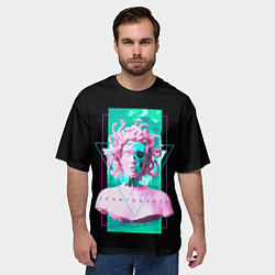 Футболка оверсайз мужская Бюст Горгоны, цвет: 3D-принт — фото 2