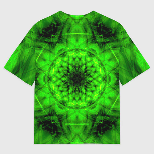 Мужская футболка оверсайз Abstract Flower / 3D-принт – фото 2