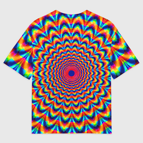 Мужская футболка оверсайз Психоделика - античная иллюзия / 3D-принт – фото 2