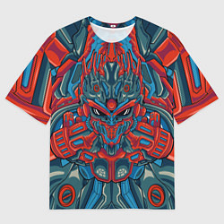 Мужская футболка оверсайз Робот-монстр