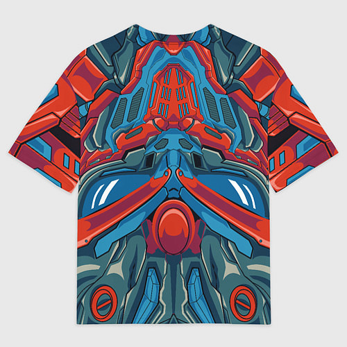 Мужская футболка оверсайз Робот-монстр / 3D-принт – фото 2
