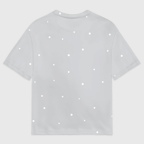 Мужская футболка оверсайз Новогодний Мопс в очках / 3D-принт – фото 2