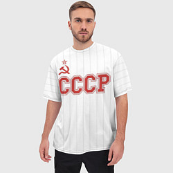 Футболка оверсайз мужская СССР - Союз Советских Социалистических Республик, цвет: 3D-принт — фото 2