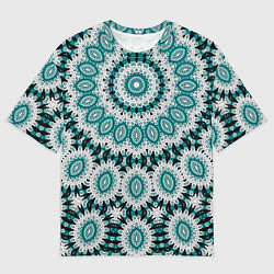Мужская футболка оверсайз Этнический узор Мандала