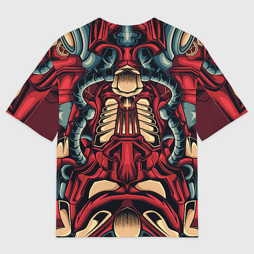 Мужская футболка оверсайз Галактический костюм робота / 3D-принт – фото 2
