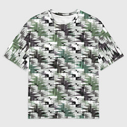 Мужская футболка оверсайз Абстрактный камуфляжный светлый