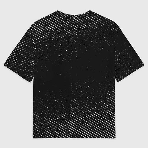Мужская футболка оверсайз Benfica с потертостями на темном фоне / 3D-принт – фото 2