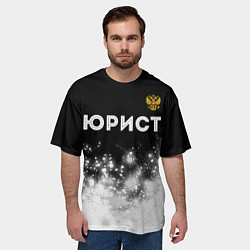 Футболка оверсайз мужская Юрист из России и герб Российской Федерации: симво, цвет: 3D-принт — фото 2