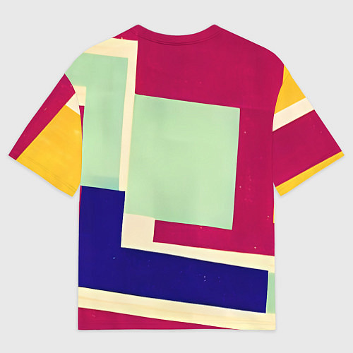 Мужская футболка оверсайз В стиле авангардизма / 3D-принт – фото 2