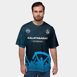 Футболка оверсайз мужская Galatasaray legendary форма фанатов, цвет: 3D-принт — фото 2
