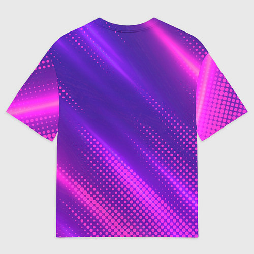 Мужская футболка оверсайз Napoli legendary sport grunge / 3D-принт – фото 2