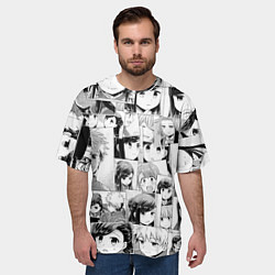 Футболка оверсайз мужская Власть книжного червя паттерн, цвет: 3D-принт — фото 2