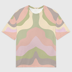Футболка оверсайз мужская Абстрактный цветной узор abstract, цвет: 3D-принт