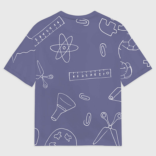 Мужская футболка оверсайз Счастливый папа первоклассницы / 3D-принт – фото 2