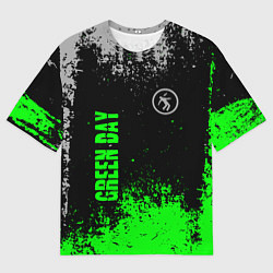 Футболка оверсайз мужская Green day - hits, цвет: 3D-принт