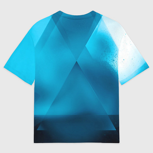 Мужская футболка оверсайз Geely - абстракция / 3D-принт – фото 2