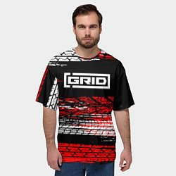 Футболка оверсайз мужская Grid legends - гонки, цвет: 3D-принт — фото 2