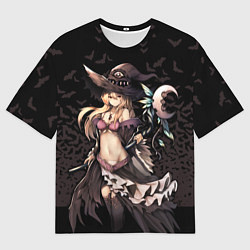 Мужская футболка оверсайз Молодая ведьма на Хэллоуин