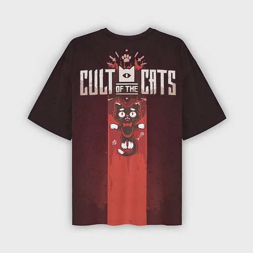 Мужская футболка оверсайз Dark Cult Of The Cats / 3D-принт – фото 2