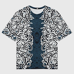 Футболка оверсайз мужская Белый шум, цвет: 3D-принт