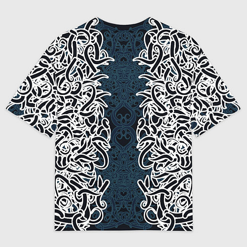 Мужская футболка оверсайз Белый шум / 3D-принт – фото 2