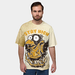 Футболка оверсайз мужская Воронёнок, цвет: 3D-принт — фото 2