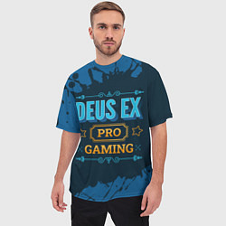 Футболка оверсайз мужская Игра Deus Ex: pro gaming, цвет: 3D-принт — фото 2