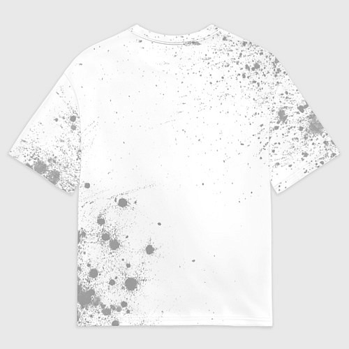 Мужская футболка оверсайз Sabaton glitch на светлом фоне: символ и надпись в / 3D-принт – фото 2