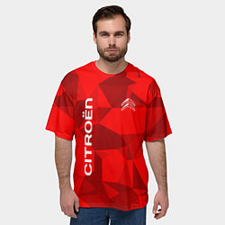 Футболка оверсайз мужская Citroёn - logo, цвет: 3D-принт — фото 2