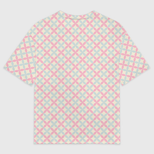 Мужская футболка оверсайз Бодрое утро - свинка пьет кофе / 3D-принт – фото 2