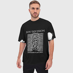 Футболка оверсайз мужская Joy Division - unknown pleasures, цвет: 3D-принт — фото 2