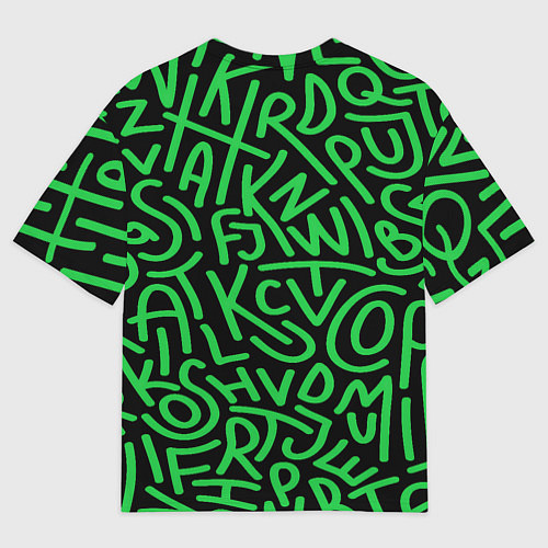 Мужская футболка оверсайз Каллиграффити / 3D-принт – фото 2