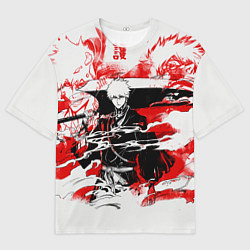 Мужская футболка оверсайз Блич Ичиго Курасаки