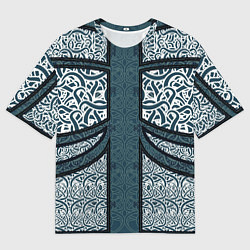 Мужская футболка оверсайз УЗОР ФЕНТЕЗИ