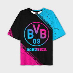 Футболка оверсайз мужская Borussia - neon gradient, цвет: 3D-принт